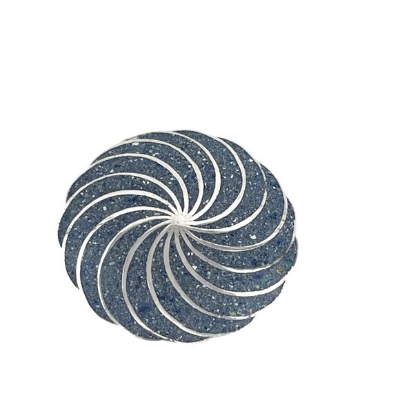 A Garcia Taxco Mexico Vintage Mexican Sterling Silver Blue Sodalite Chip Swirl B - Picture 6 of 9